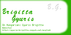 brigitta gyuris business card